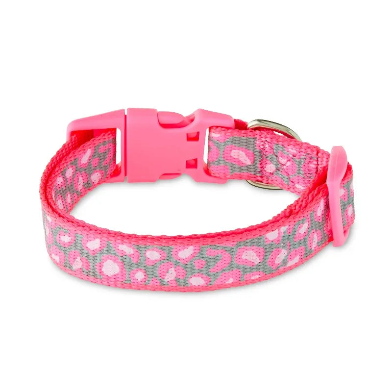 Reflective Adjustable Polyester Dog Collar for Everyday Visibility