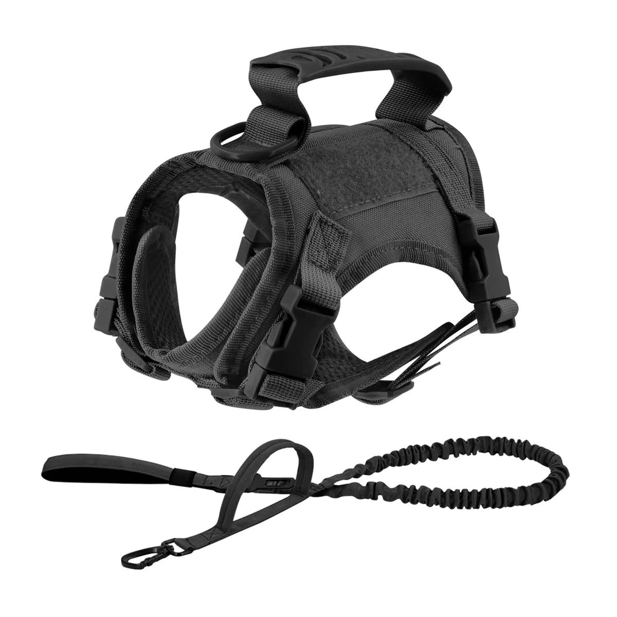 Adjustable Tactical Dog And Cat Harness Leash Walking Set