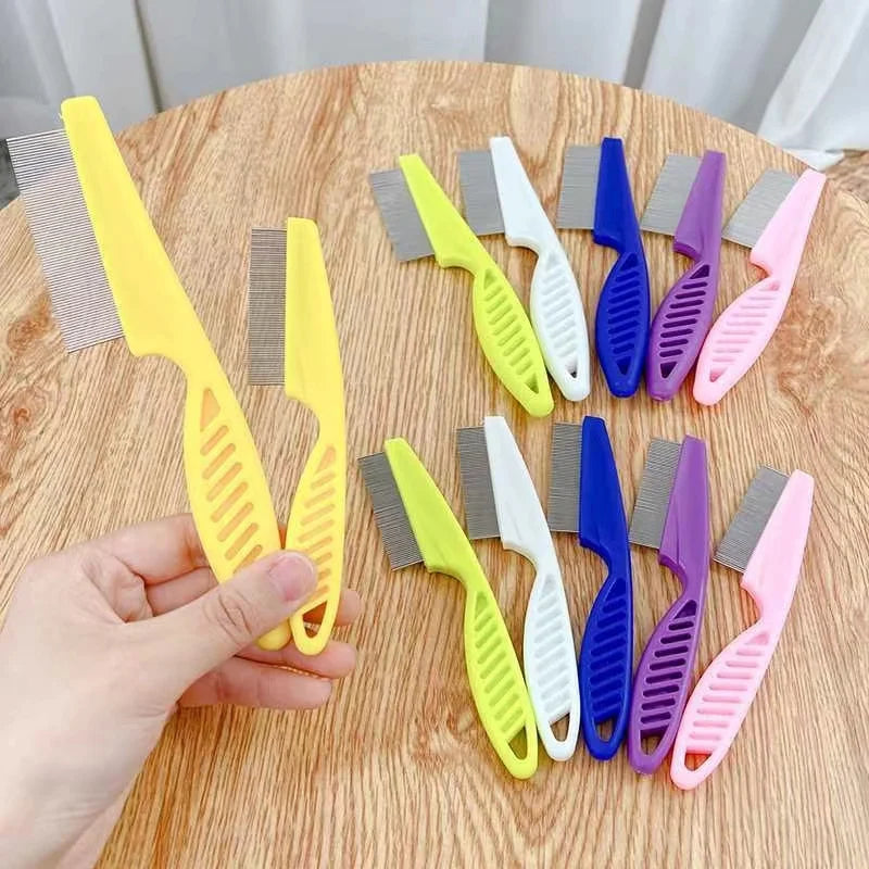 Stainless Steel Pet Hair Shedding Comb With Comfortable Handle