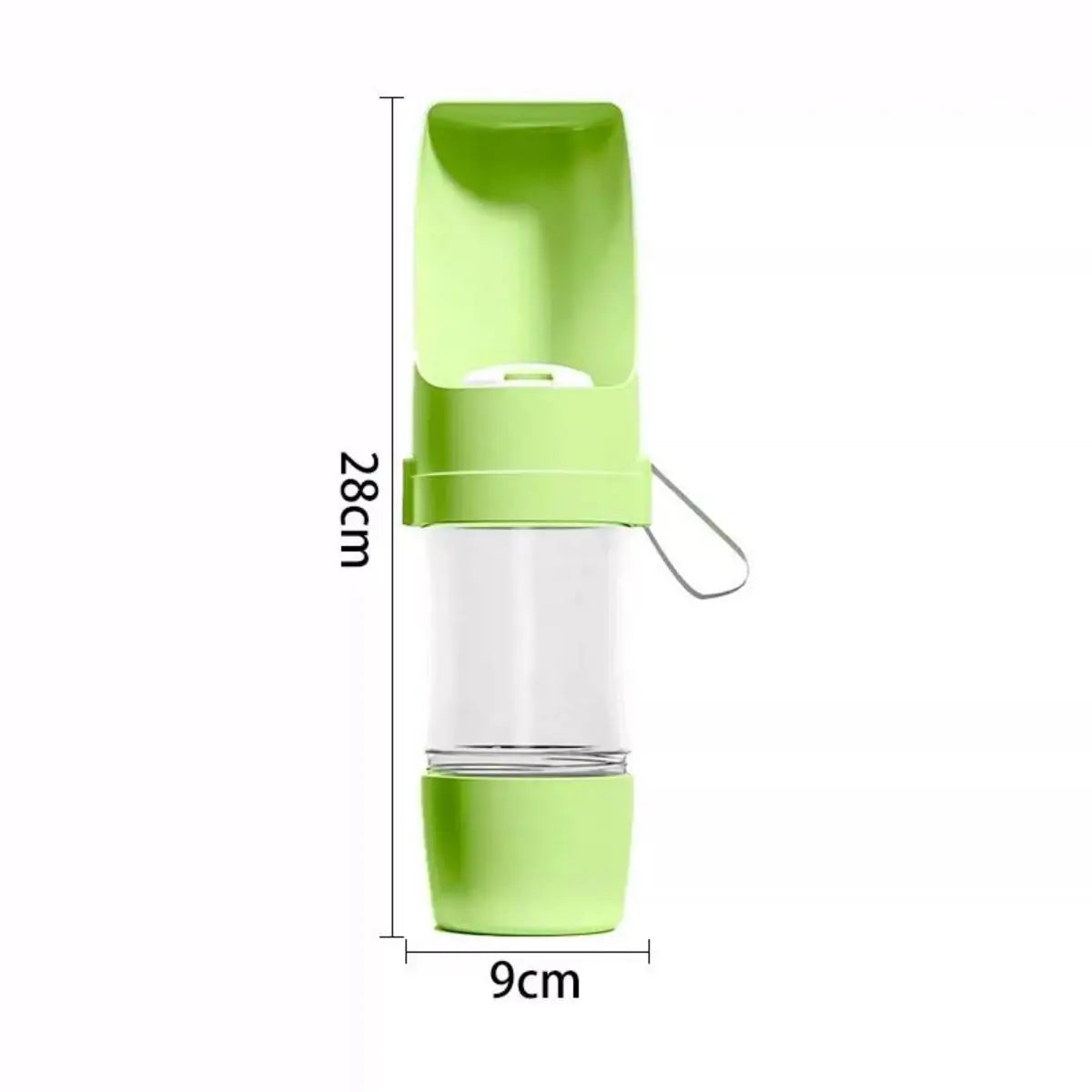 Wooden Pet Water Bottle With Food Storage Container For Dogs