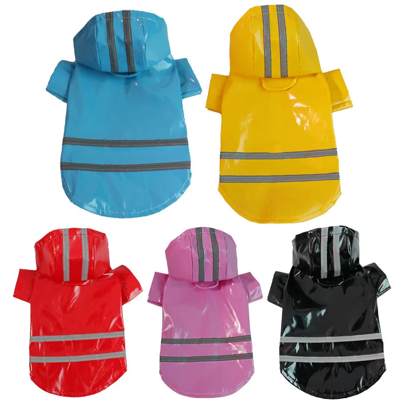 Waterproof PU Raincoat Jacket For Small Dogs And Cats