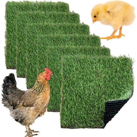 Washable Chicken Nesting Box Pads Grass Carpet Hens Bedding