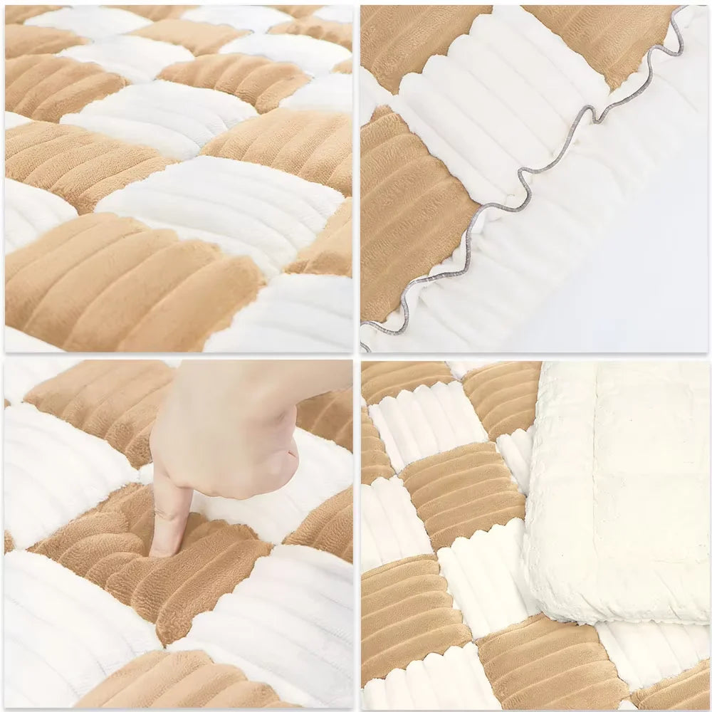 Waterproof Coral Fleece Dog Bed Mat With Anti Slip Cover