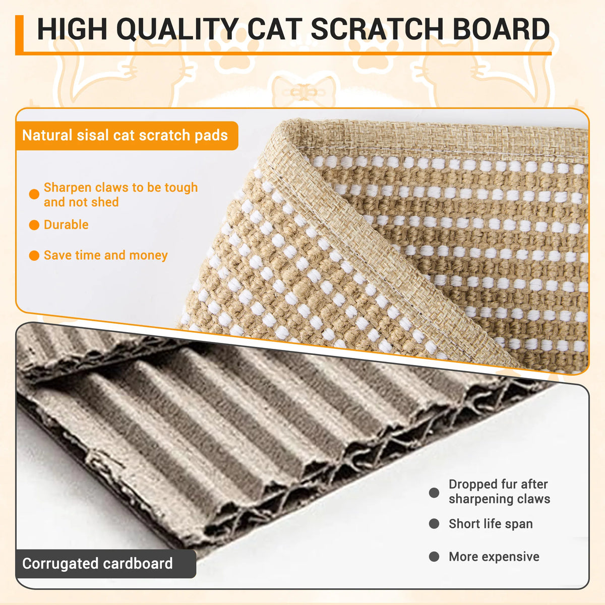Wooden Sisal Cat Scratcher Lounger And Rest Bed For Cats