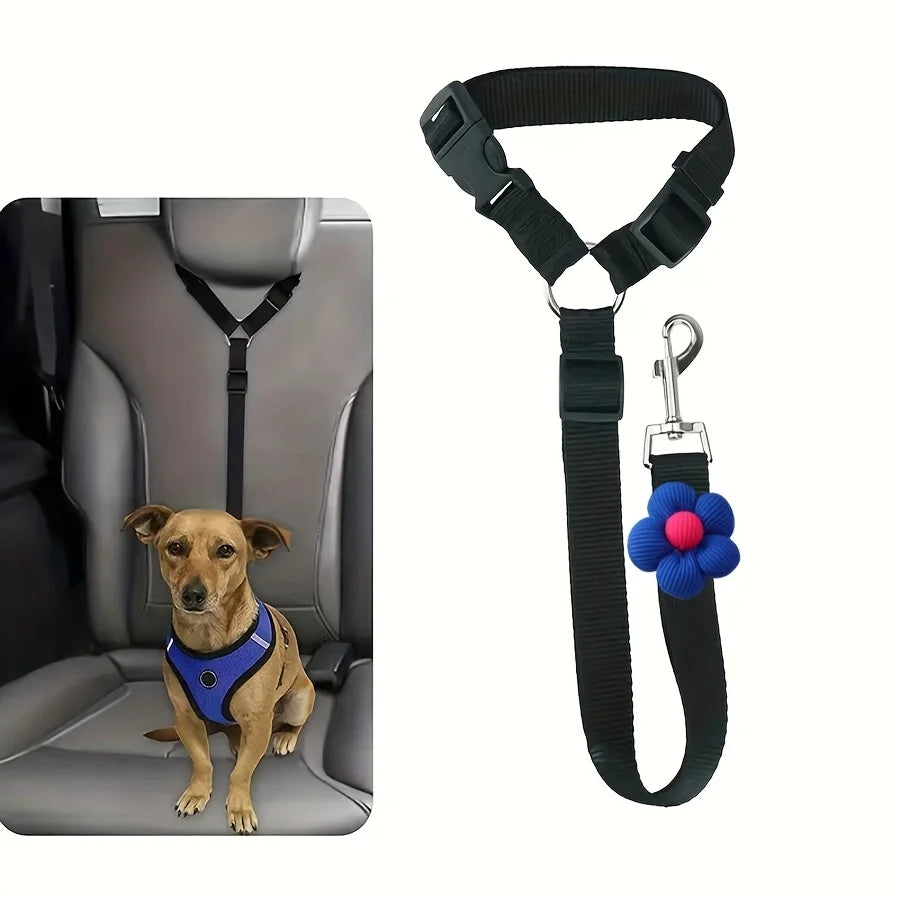 Premium Polyester Dog Car Seat Belt Safety Tether Leash
