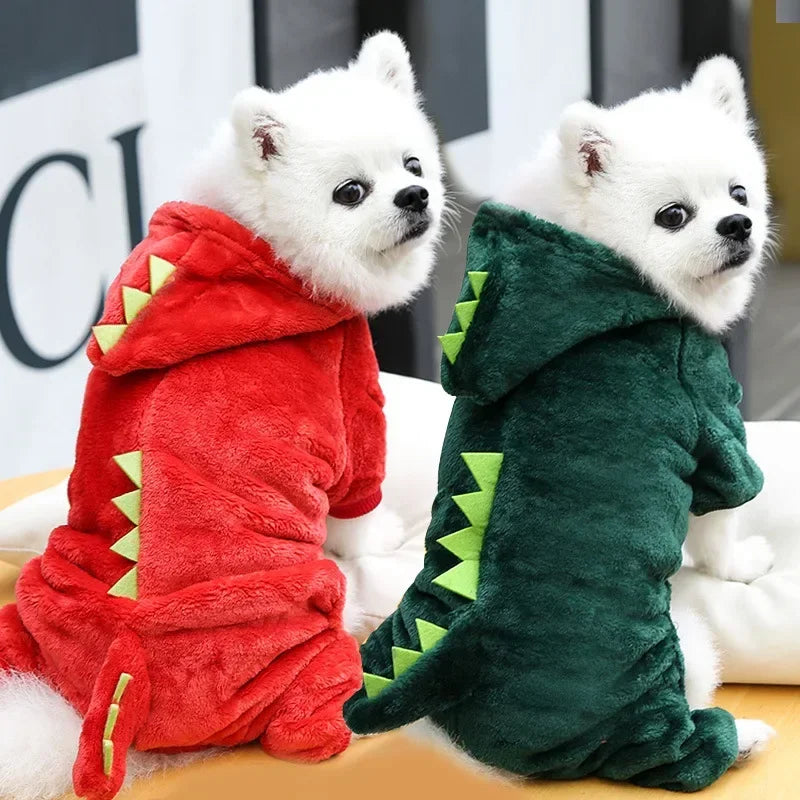 Wangmeow Comfy Fleece Dog Jumpsuit Warm Winter Pet Apparel