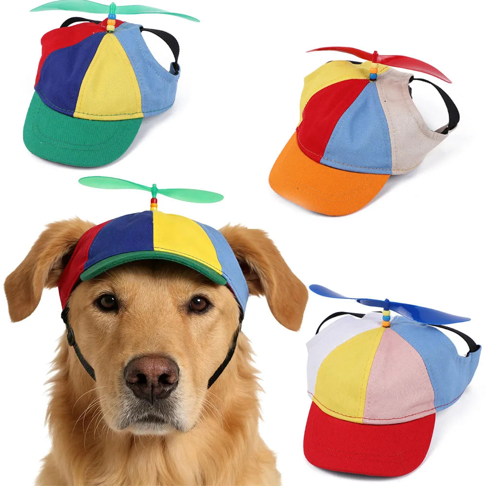 Novelty Helicopter Propeller Pet Hat For Cats And Dogs