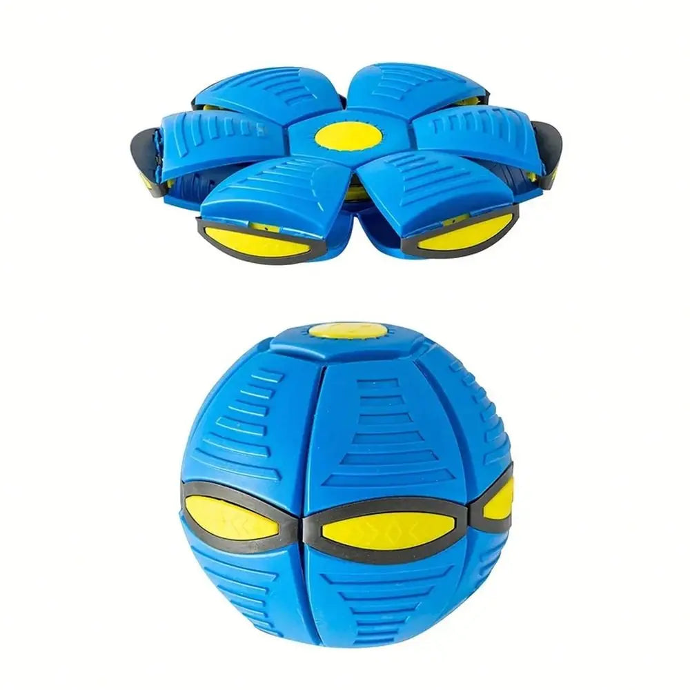 Durable Nylon Saucer Bouncing Ball Dog Toy For Outdoor Fetch