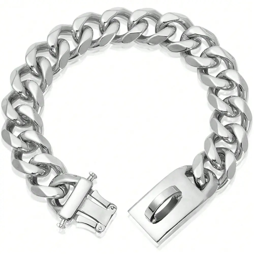 Stainless Steel Dog Collar Buckle Lock Training Chain Pets