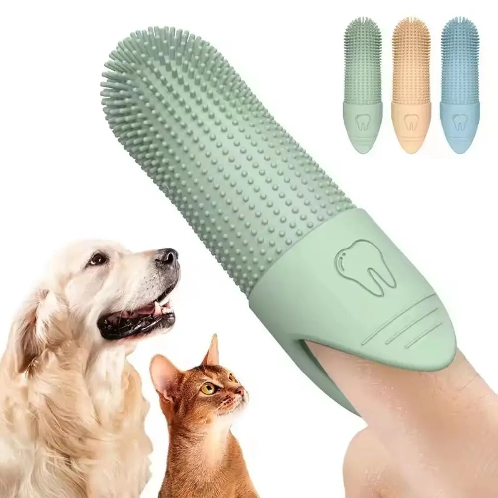 Silicone Finger Toothbrush For Dogs And Cats Dental Care 360