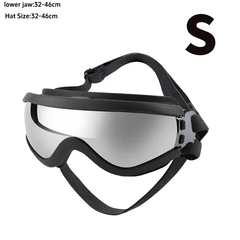 Adjustable Anti UV Windproof Dog Goggles with Dual Straps