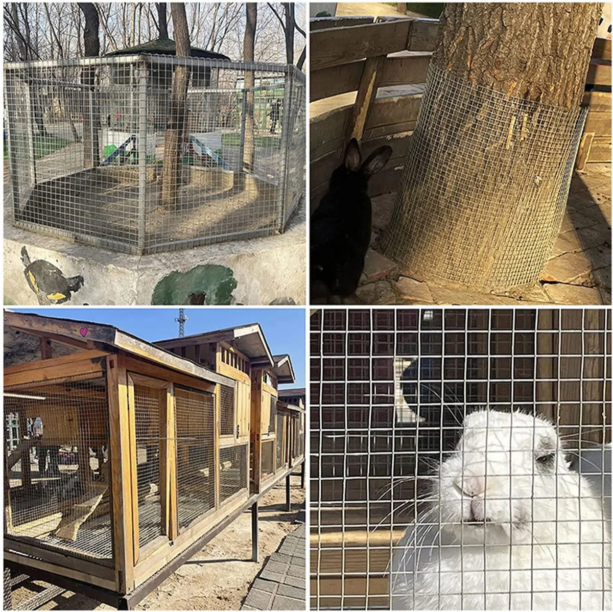HiMiss Galvanized Chicken Wire Mesh Roll For Garden Fencing