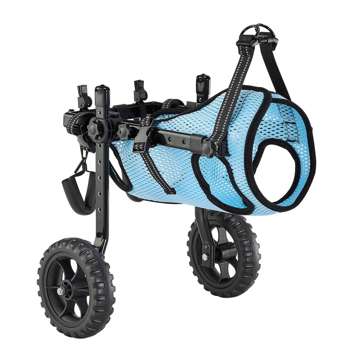 Adjustable Dog Wheelchair For Hind Legs With Shock Absorbing Wheels