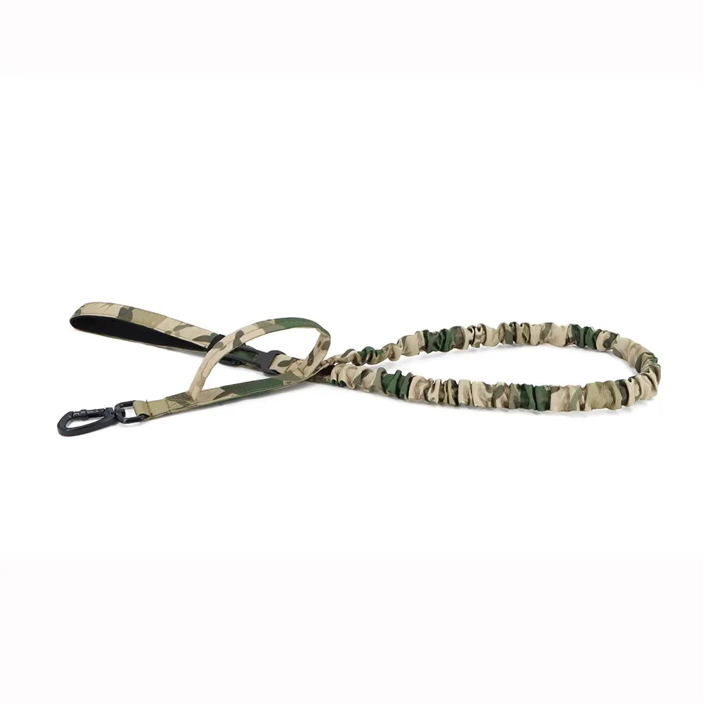Adjustable Tactical Nylon Dog Leash With Quick Release Buckle