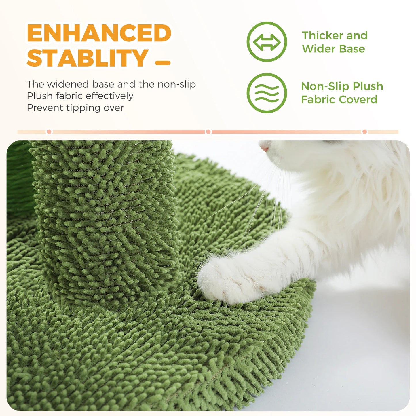 PAWZ Road Tall Cat Scratching Post With Sisal Poles And Ball