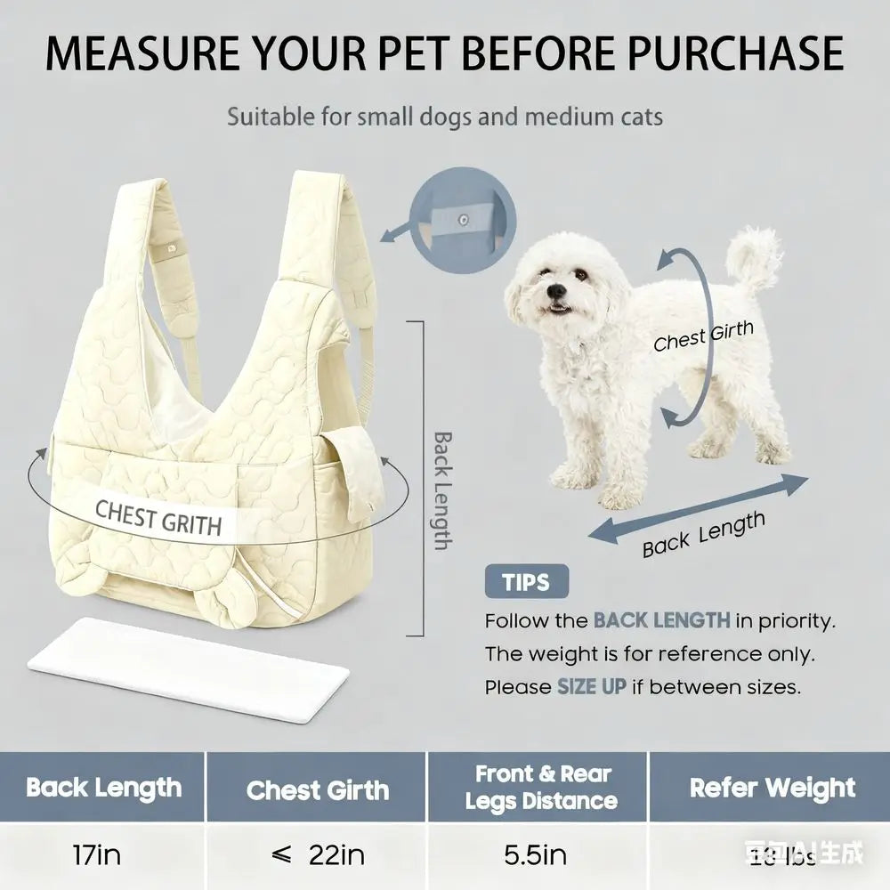 Fluffy Pet Carrier Backpack With Breathable Cotton Lining