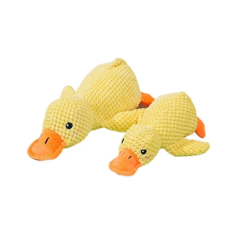 Durable Plush Duck Dog Chew Toy Featuring Bite Resistant Build