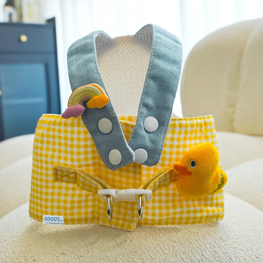 Breathable Pet Harness Vest With Leash For Small Pets
