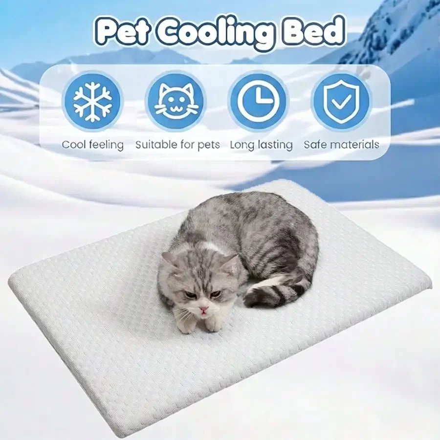 Breathable Cotton Cooling Cat Bed With Thick Comfortable Padding