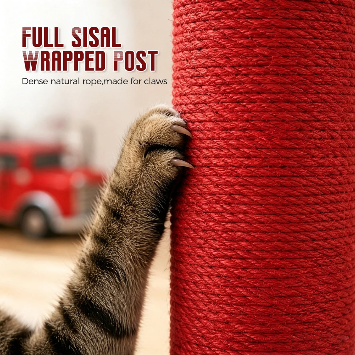 PAWZ Road Fire Hydrant Sisal Cat Scratching Post Furniture
