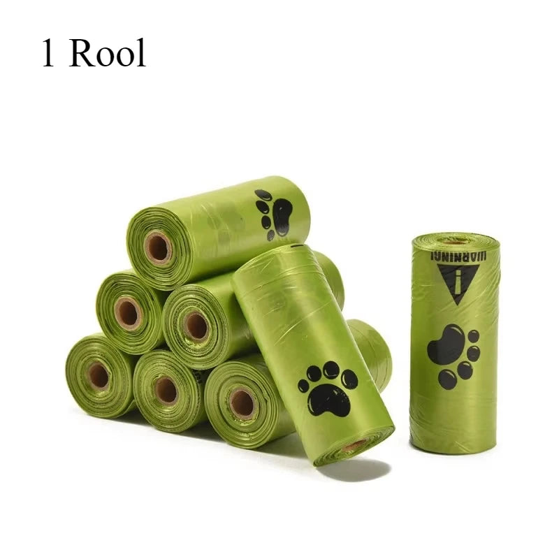Extra Thick Secure Dog Poop Bags With Durable Paw Print