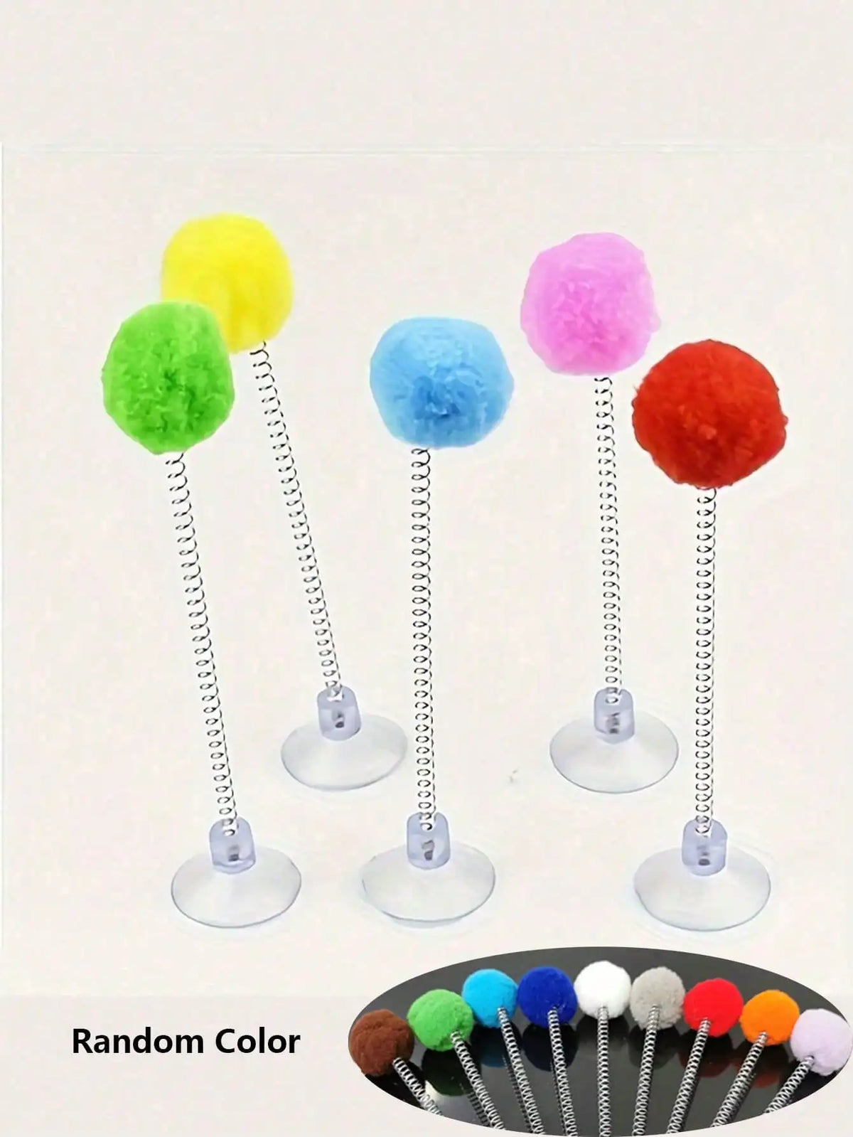 Interactive Cat Toy With Metal Teaser Wand And Plush Ball