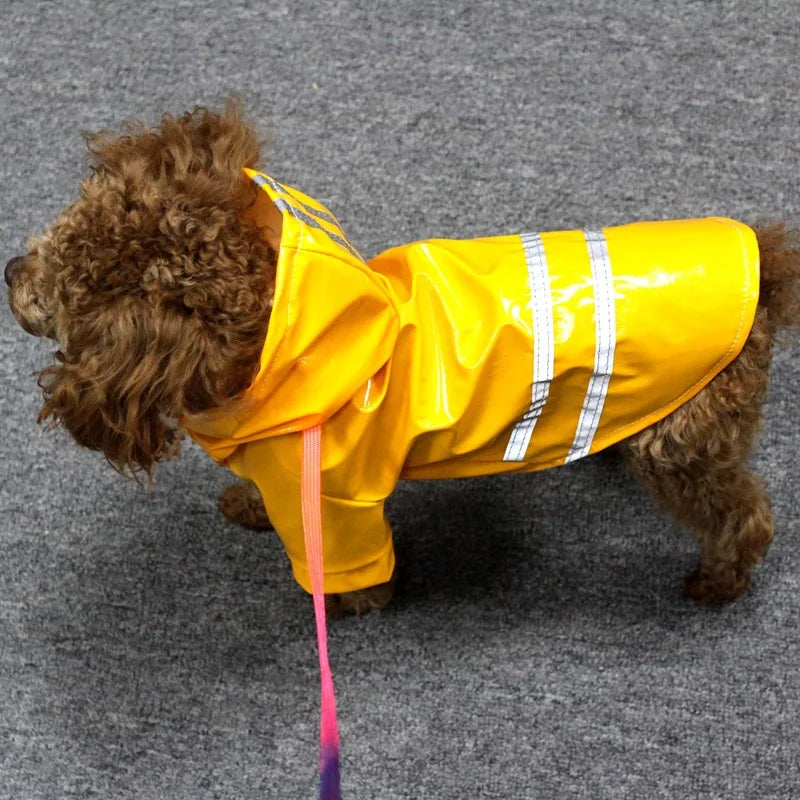 Waterproof PU Raincoat Jacket For Small Dogs And Cats