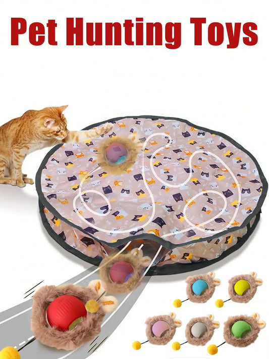 Automatic Electric Cat Hunting Ball Toy With Rotating Light