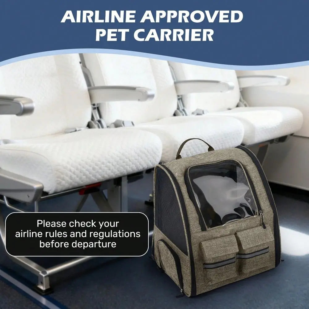 Airline Approved Rolling Pet Carrier With Telescopic Handle