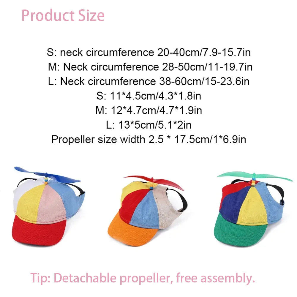Novelty Helicopter Propeller Pet Hat For Cats And Dogs
