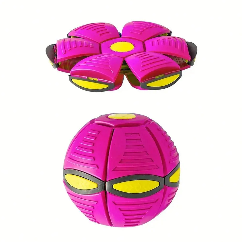 Durable Nylon Saucer Bouncing Ball Dog Toy For Outdoor Fetch