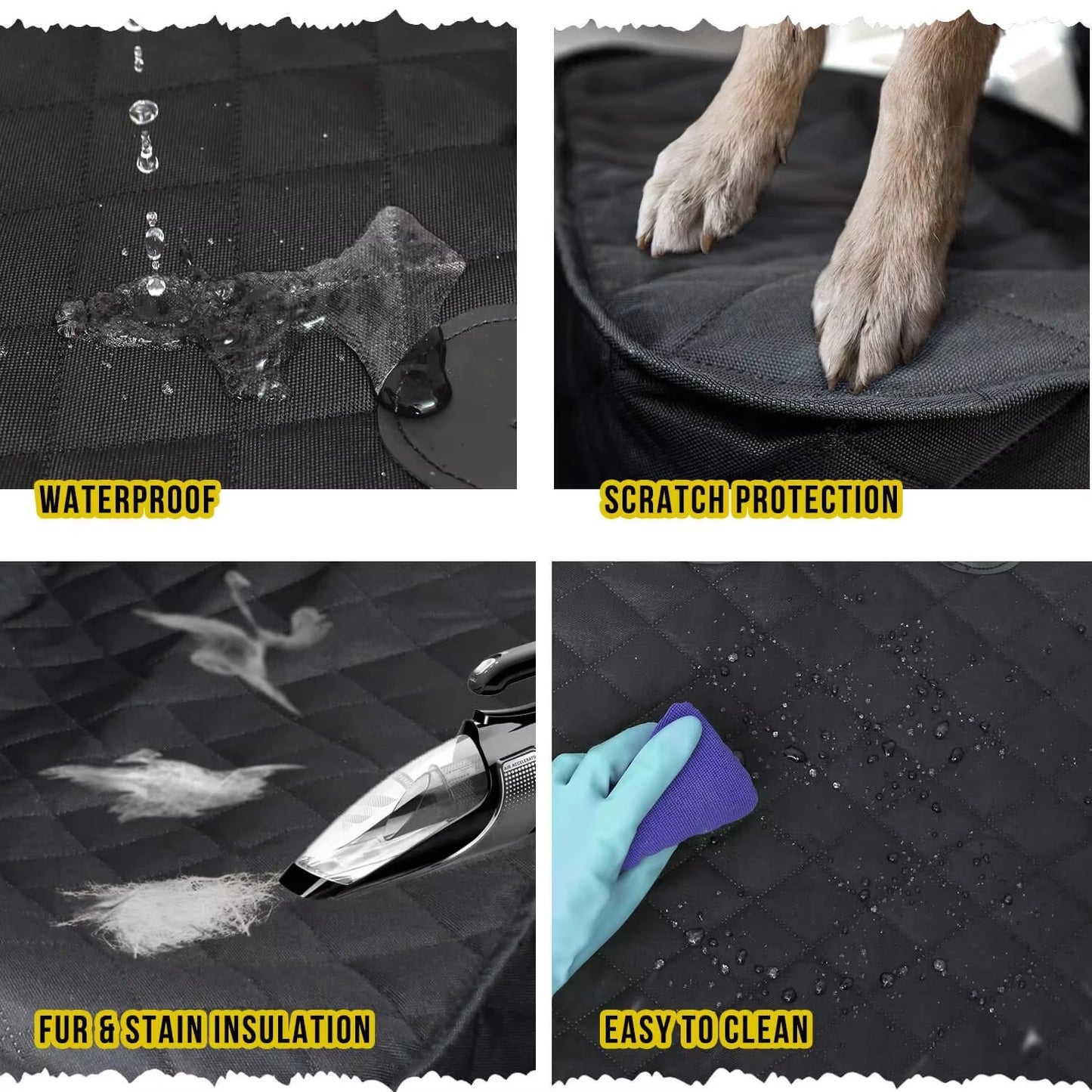 Waterproof Nylon Dog Car Front Seat Cover Breathable Universal Fit