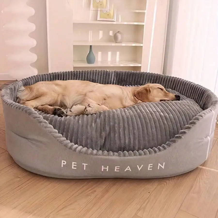 Comfortable Machine Washable Plush Pet Bed For Dogs And Cats