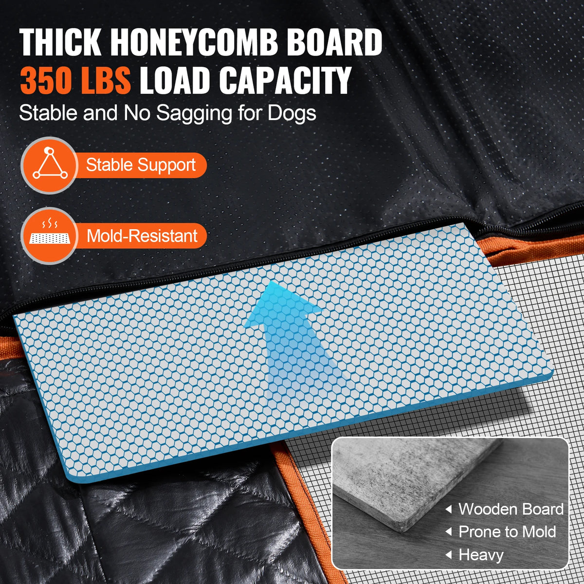 SucceBuy Premium Back Seat Extender Dog Hammock With Breathable Mesh