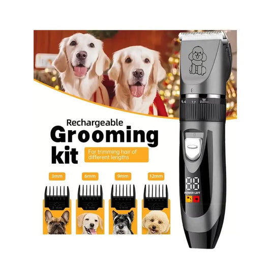 Professional Electric Dog Grooming Clipper Set With Digital Display