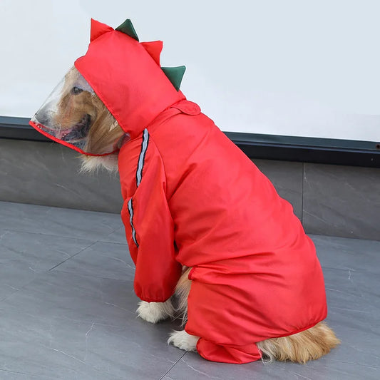 Waterproof Reflective Hooded Raincoat for Dogs and Cats