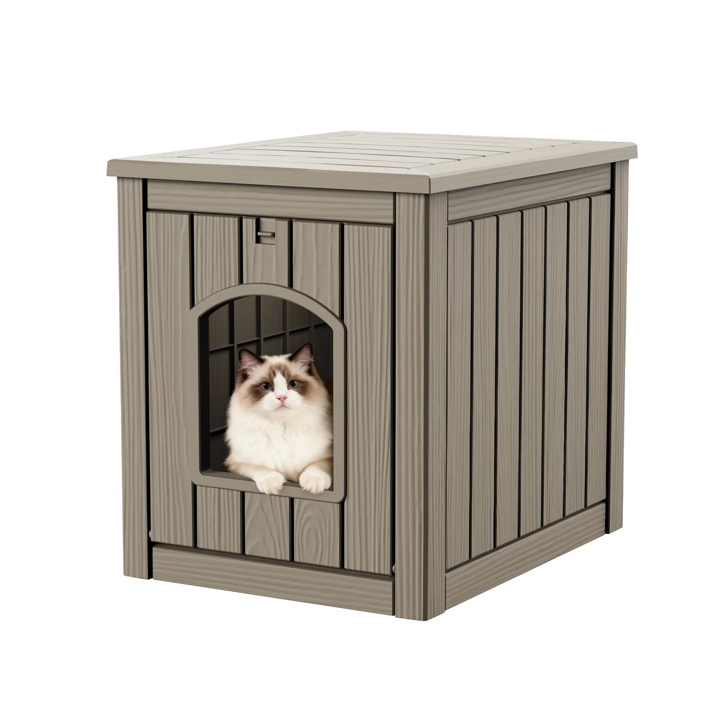 Waterproof Resin Cat And Dog House Kennel End Table