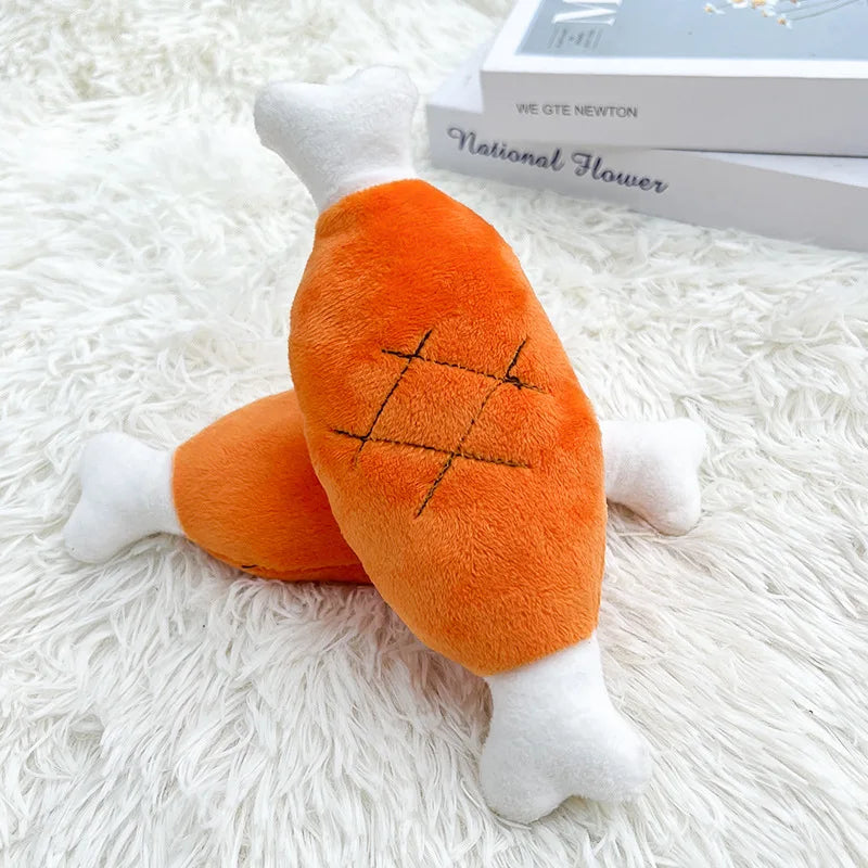 Durable Plush Duck Dog Chew Toy Featuring Bite Resistant Build