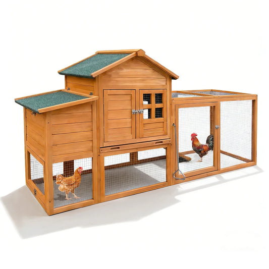 Chicken Coop Nest Box Removable Tray Outdoor Weatherproof Hen House